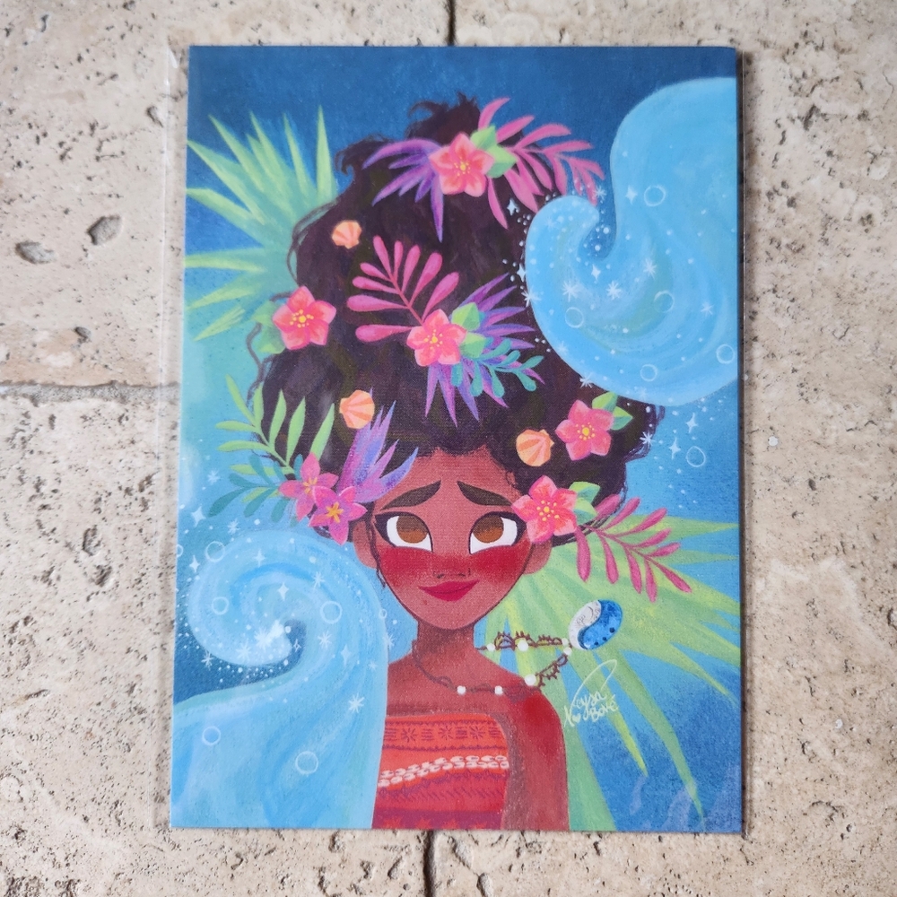 NWT Disney Wonderground Moana "Ocean Magic" Postcard